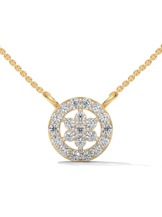 AD Floral Necklace Pendant