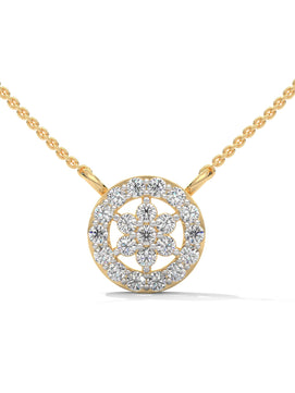 AD Floral Necklace Pendant