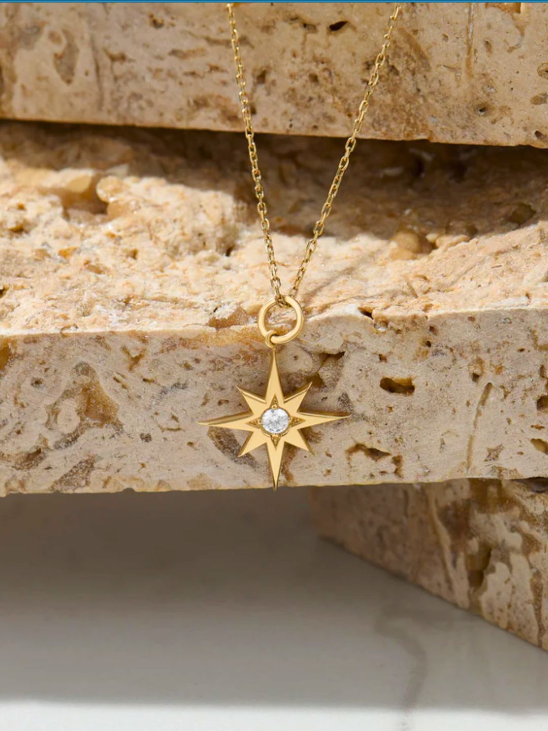 North Star AD Necklace Chain (Gold)