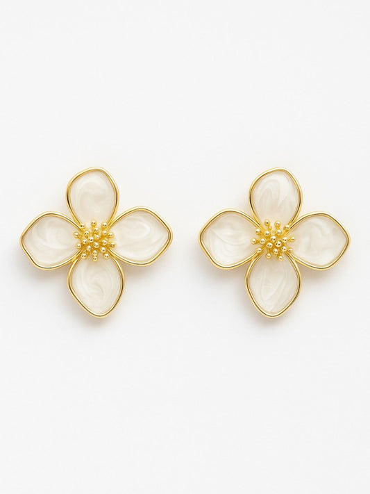 White Flower Studs