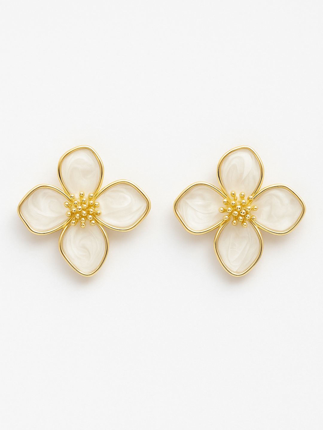 White Flower Studs
