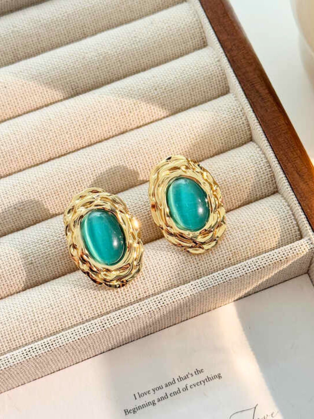 Designer Blue Stud Earrings