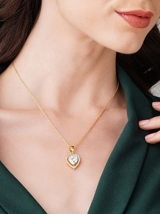 Heart AD Necklace Chain (Gold)