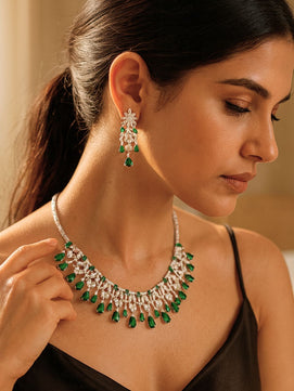 Luna AD Jewellery Set (Green)