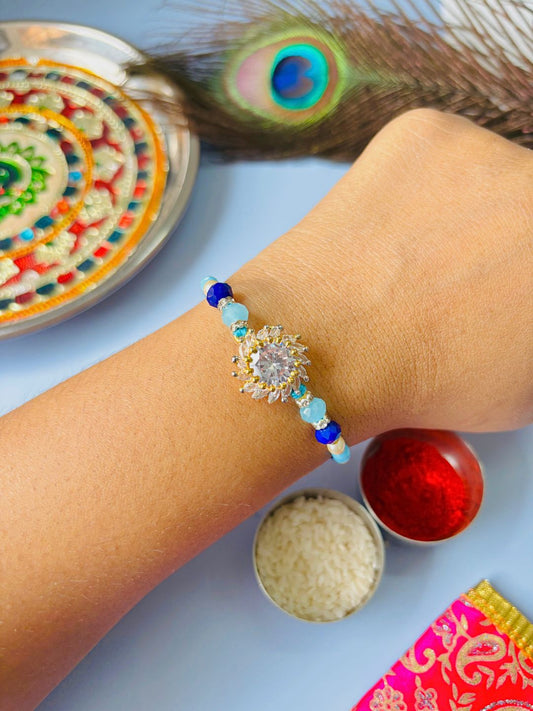 AD Rakhi for Brother with Roli Chawal