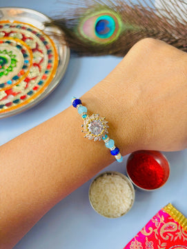 AD Rakhi for Brother with Roli Chawal