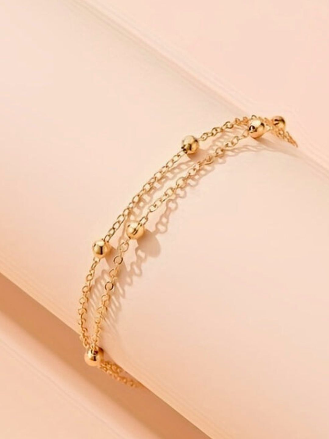 Gold-plated Double Layer Anklet