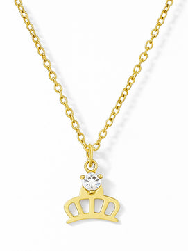 Tiffany Crown AD Necklace Chain (Gold)