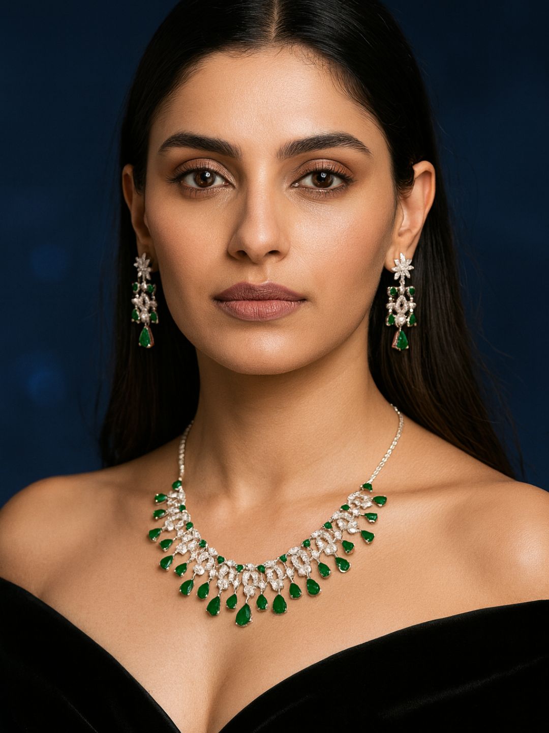 Luna AD Jewellery Set (Green)