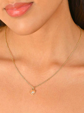 Heart AD Necklace Chain (Gold)