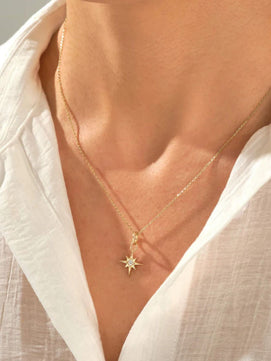 North Star AD Necklace Chain (Gold)