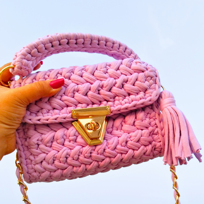 Dreamy Lilac Crochet Bag