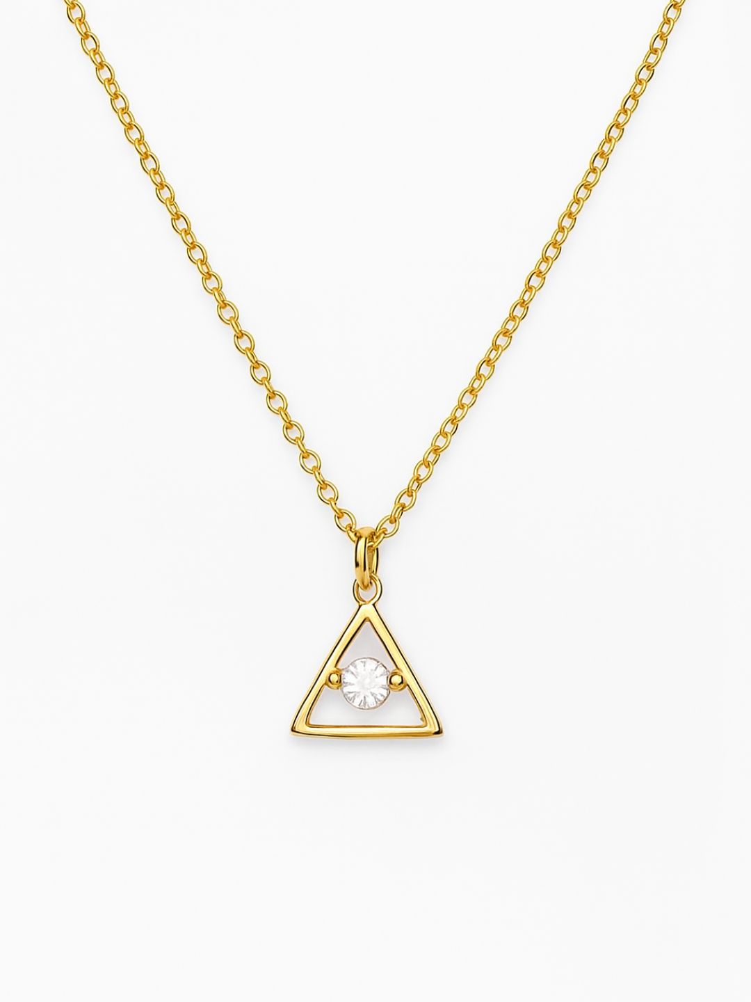 Triangular AD Necklace Chain (Gold)