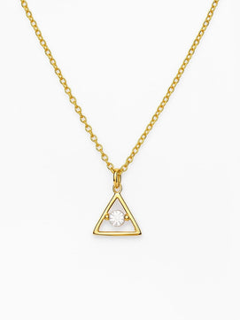 Triangular AD Necklace Chain (Gold)