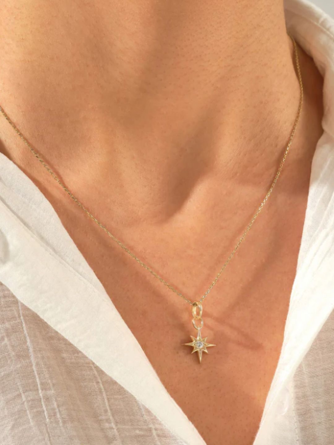 North Star AD Necklace Chain (Gold)