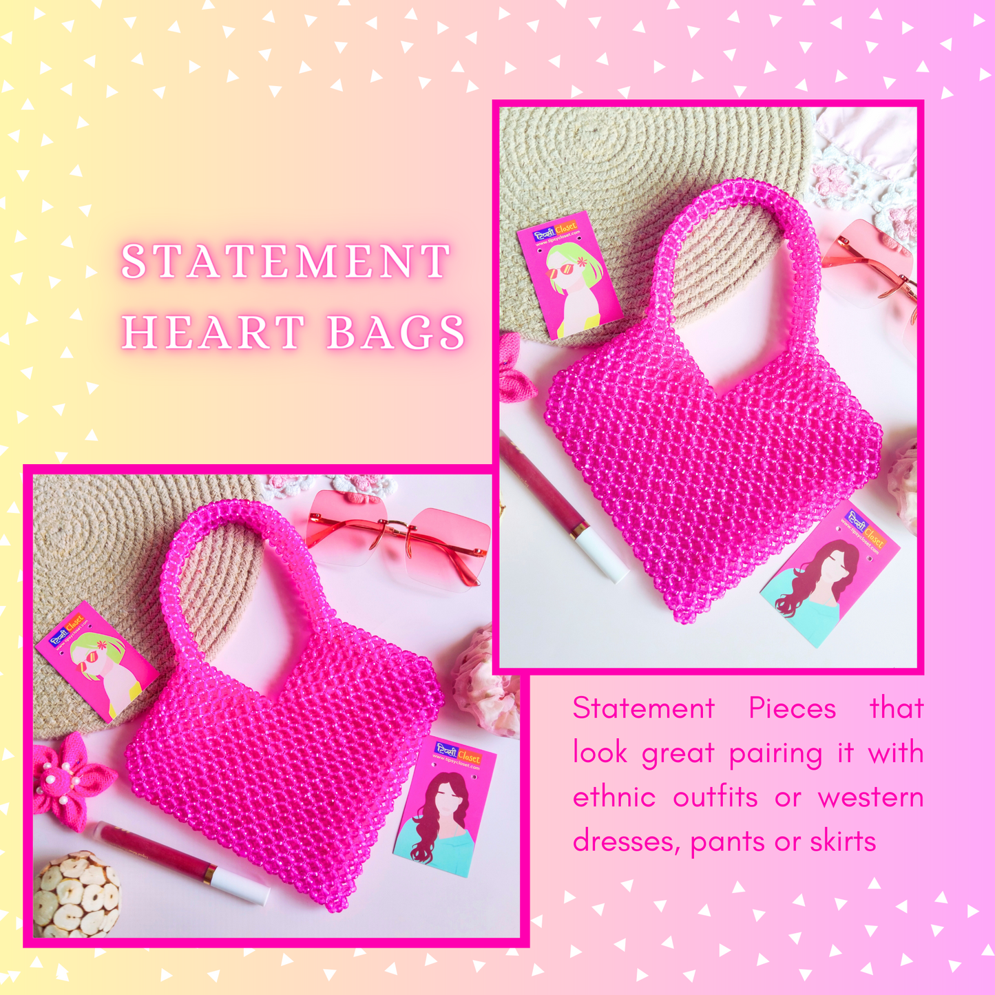 Barbie Pink Heart Bag