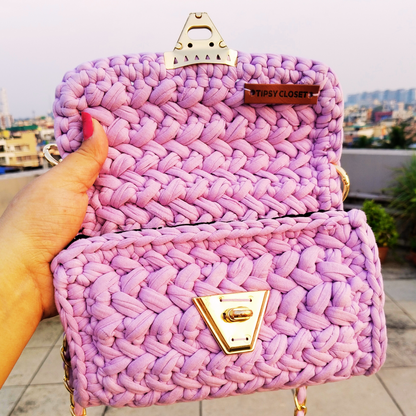 Dreamy Lilac Crochet Bag