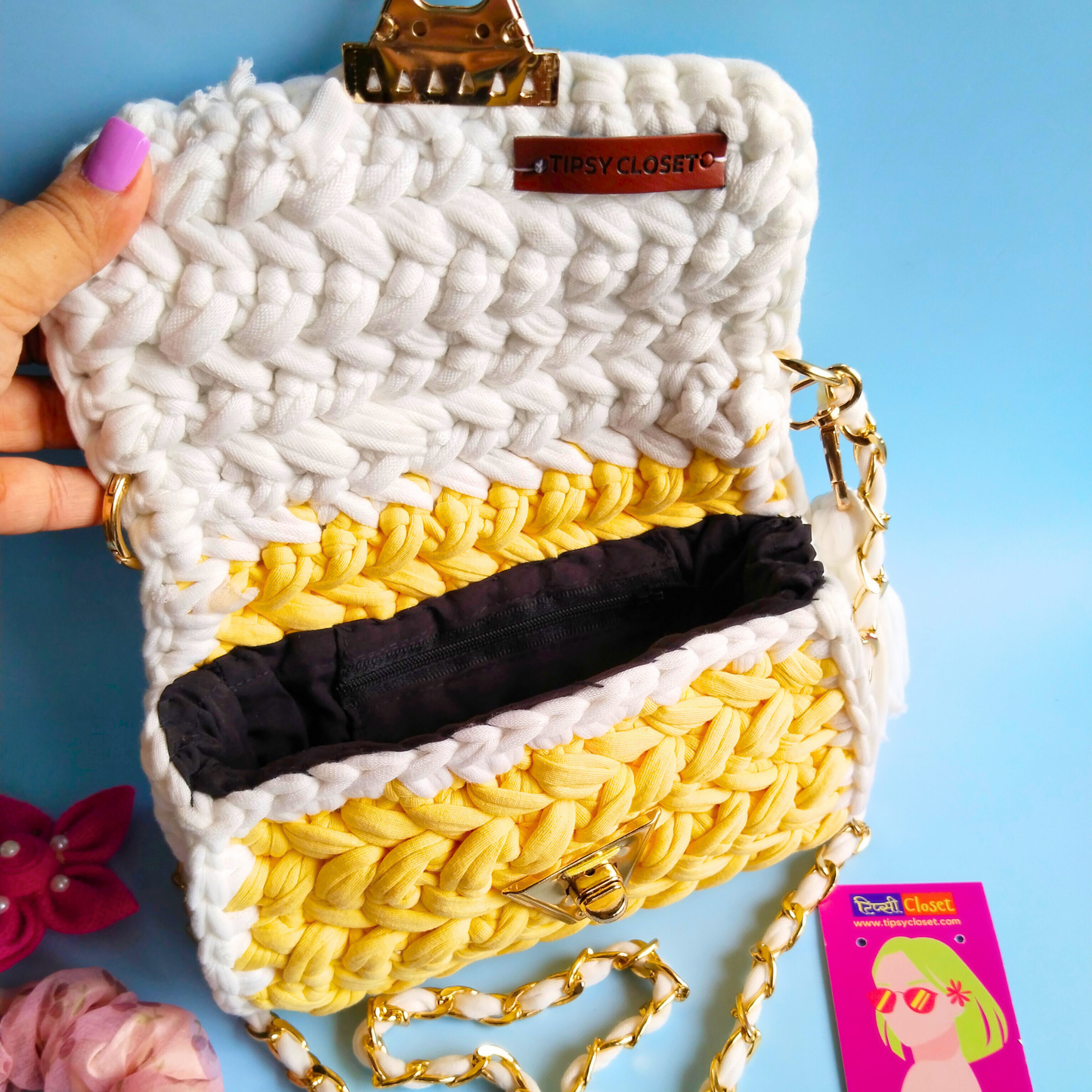 Haldi Hues Crochet Bag