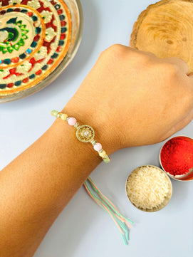 AD Rakhi for Brother with Roli Chawal