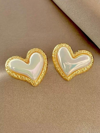 MOP Heart Earrings