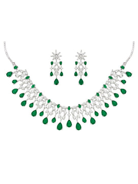 Luna AD Jewellery Set (Green)