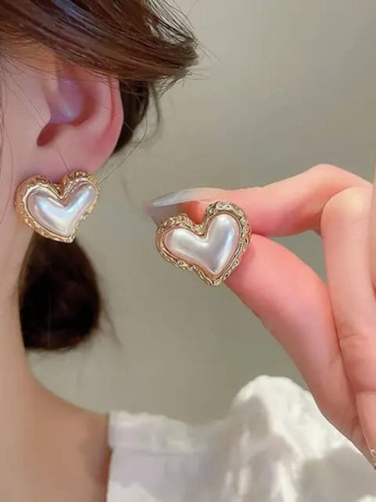 MOP Heart Earrings