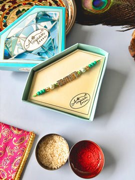 Brother Accent AD Rakhi for Brother with Roli Chawal