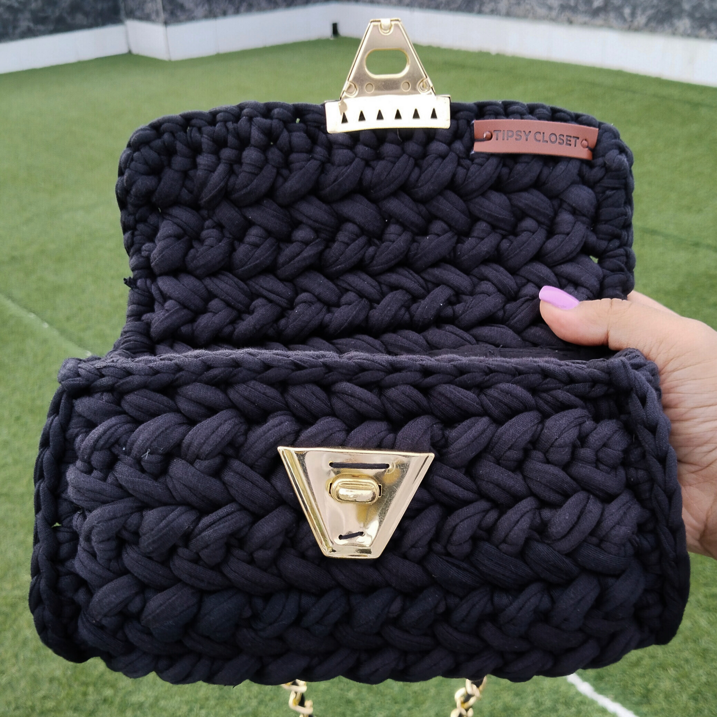 Black Magic Crochet Bag