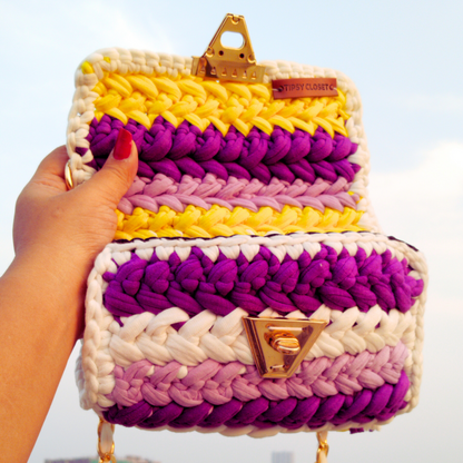 BTS Lover Lilac Crochet Bag