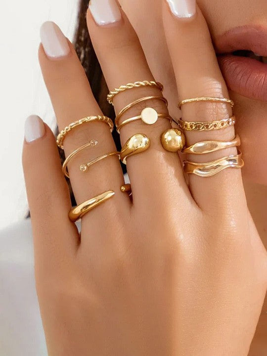 Daisy Ring Combo Set (Gold)