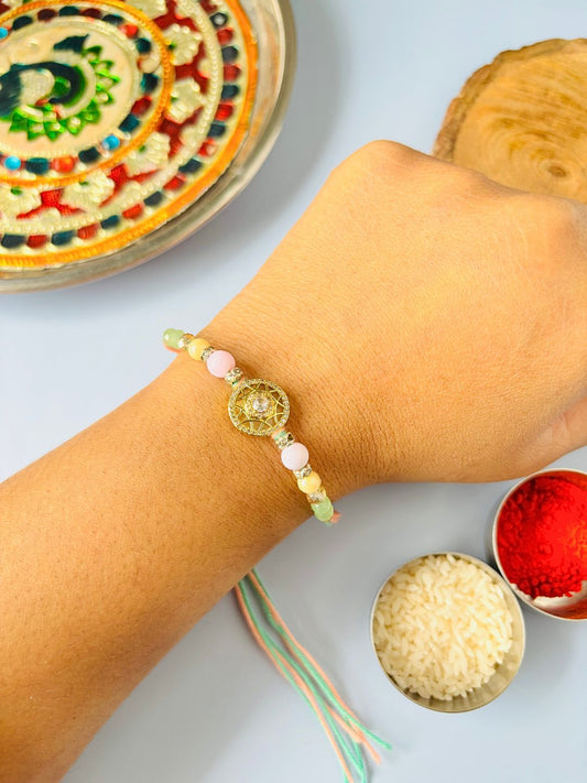 AD Rakhi for Brother with Roli Chawal