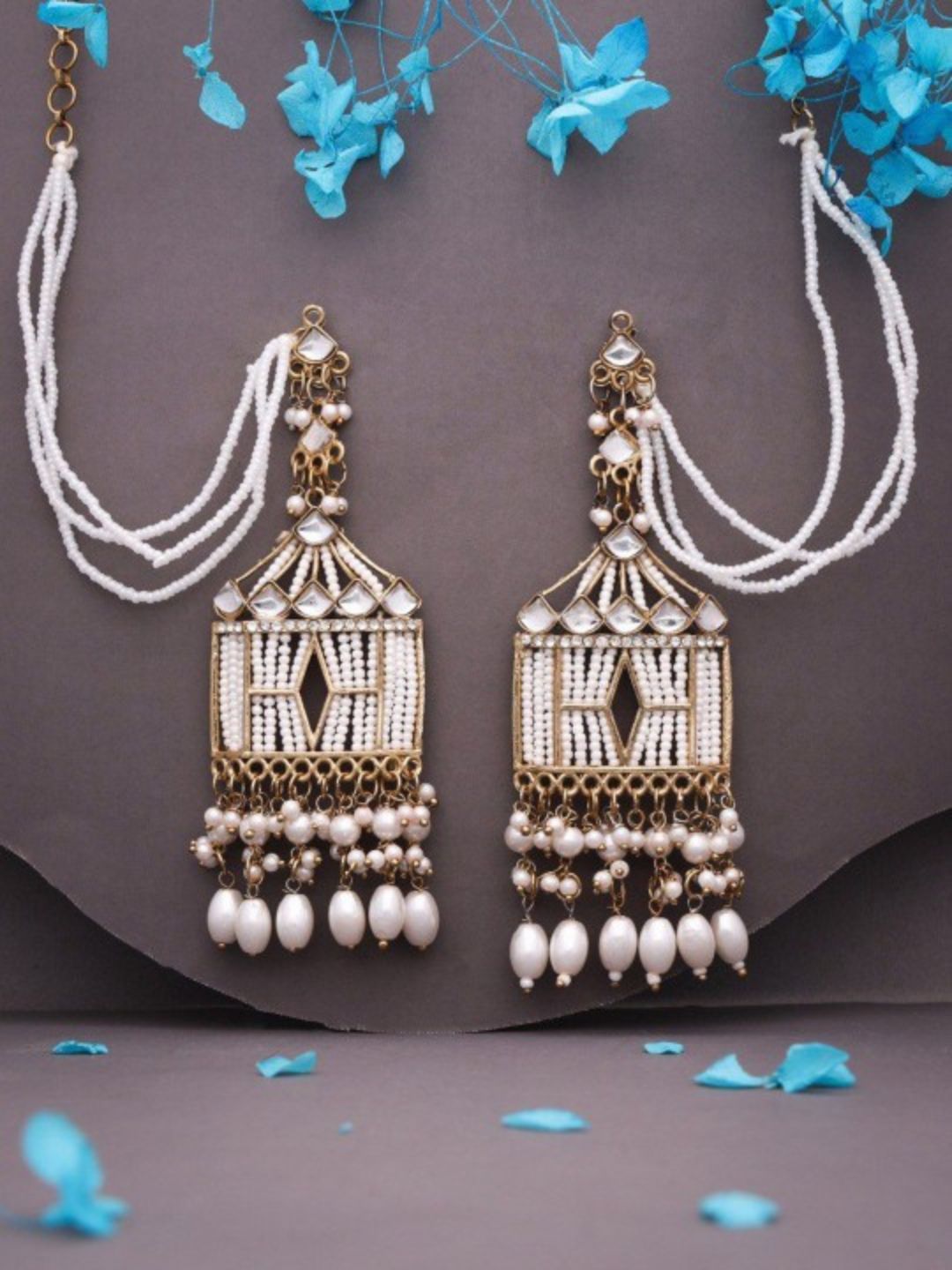 Viral Doli Earrings with Ear Chain