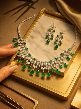 Luna AD Jewellery Set (Green)