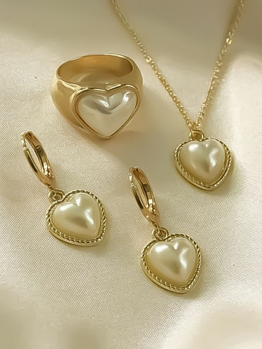 White Pearl Jewellery Set