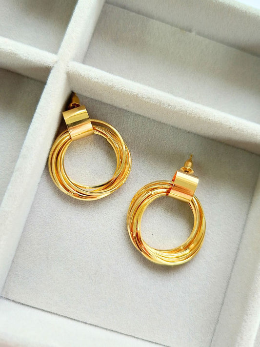 Geometric Danglers (Gold)