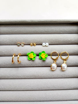 Korean Earrings Combo Pack of 6