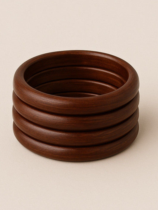 Viral Wooden Bangle Bracelet Stack