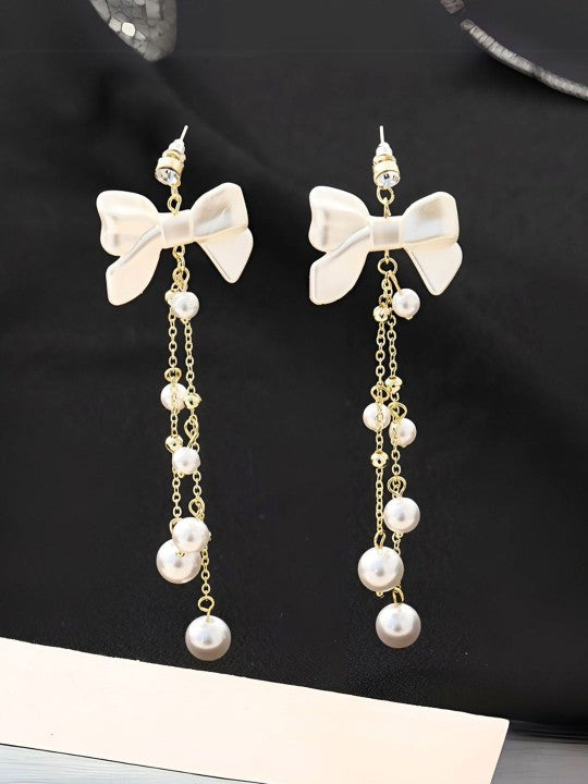 Bow Tassel Earrings