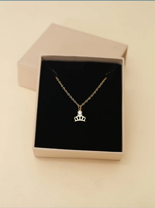 Tiffany Crown AD Necklace Chain (Gold)