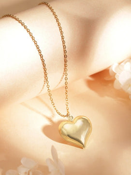 Heart Necklace Pendant (Gold)