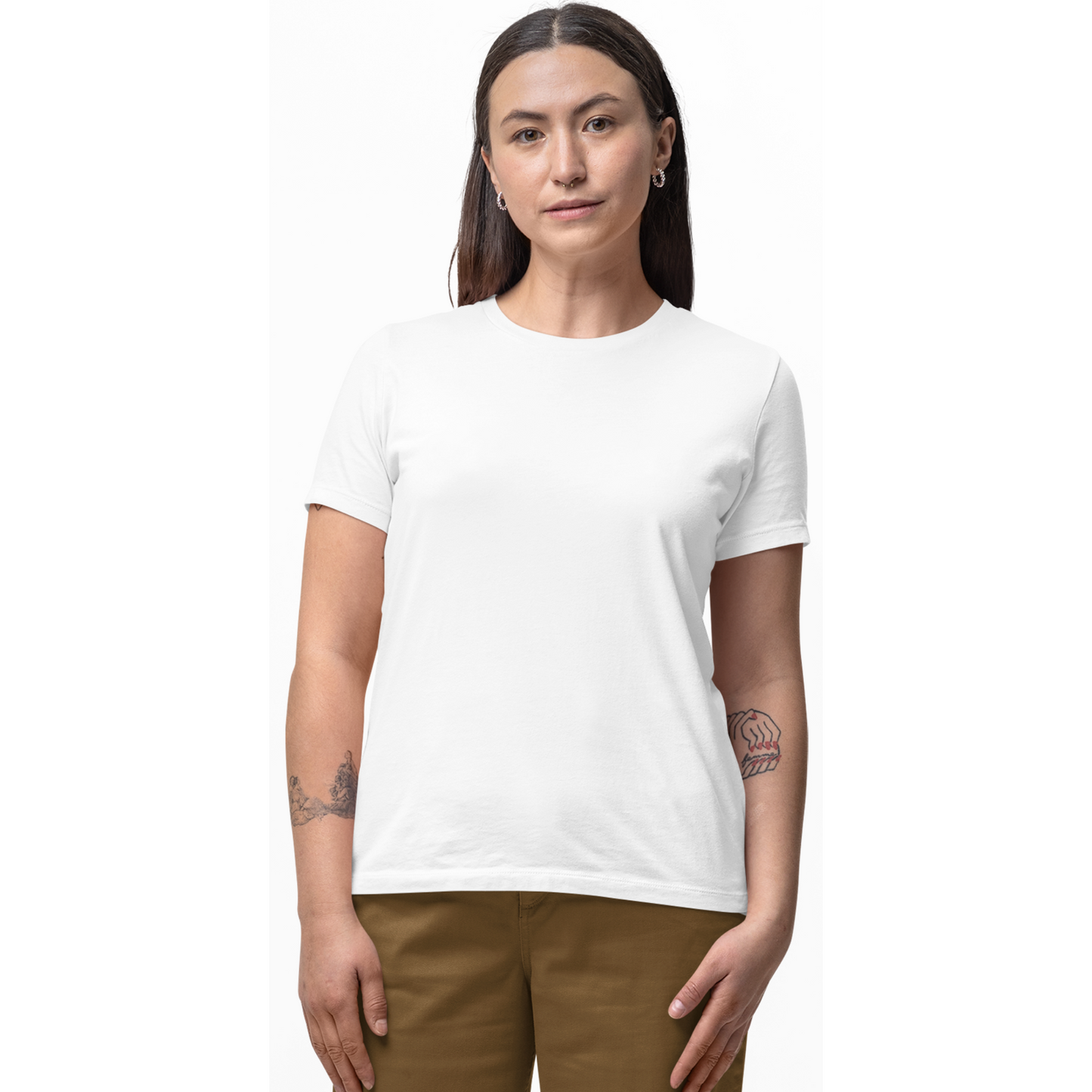 Solid Round Neck Tees