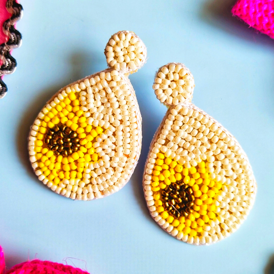 Sunflower Drop Earrings