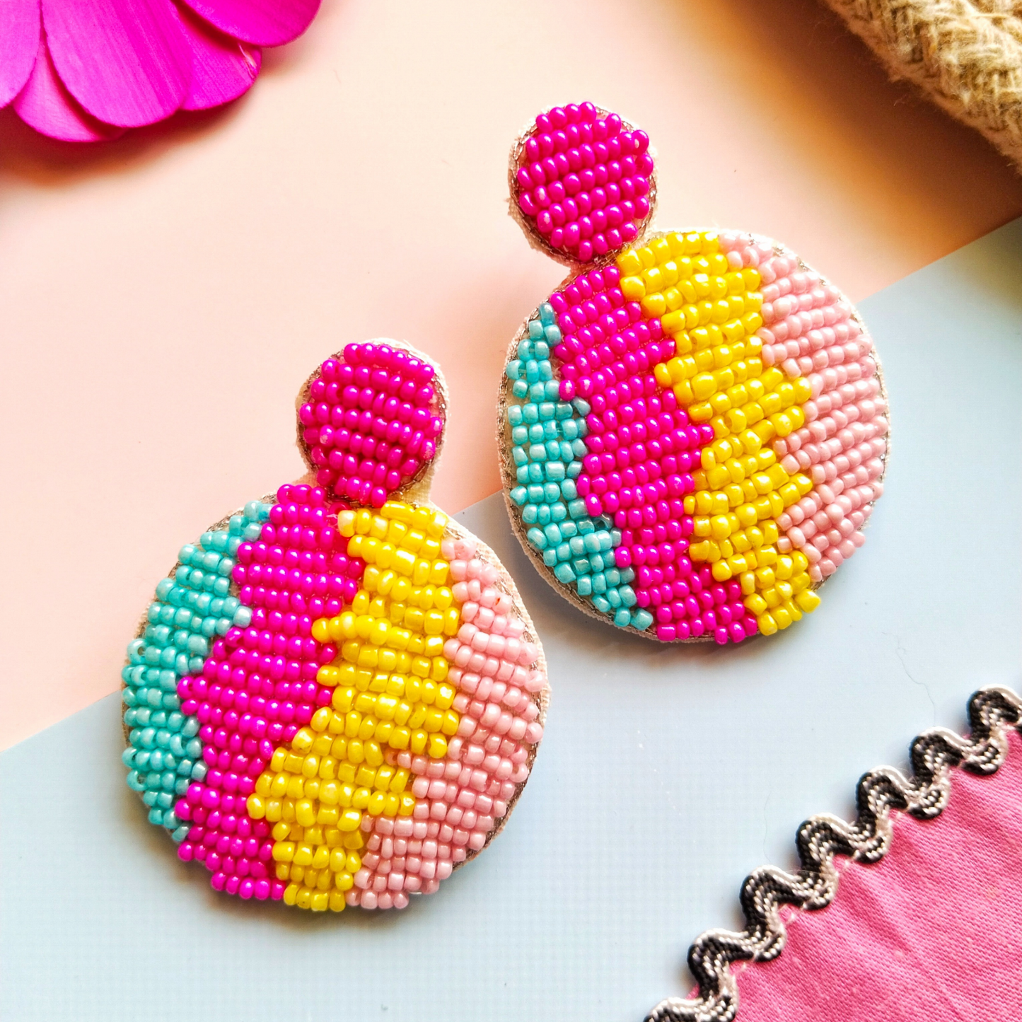 Multicolor Disco Earrings